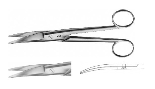 МАЙО-НОБЛ НОЖИЦІ ВИГНУТІ Т/Т 170MM